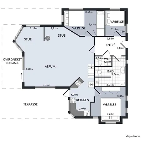 With A View Of The Beautiful Natural Landscape Of Mols 度假居 *